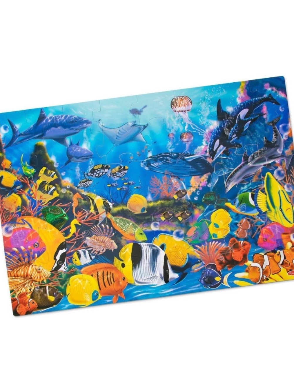 Melissa & Doug Kids Underwater Ocean Floor Educational 48 Piece Puzzle Ages 3+